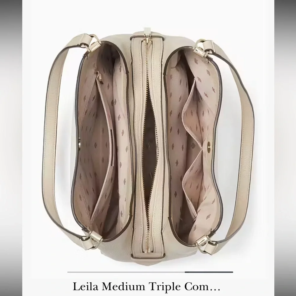 Kate Spade White and Tan Shoulder Bag - Picture 3 of 12